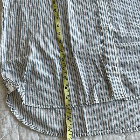 Treasure and Bond - Striped Cotton Button-Up Shirt - L - Picture 4 of 7